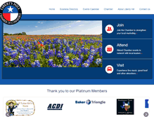 Tablet Screenshot of libertyhillchamber.org